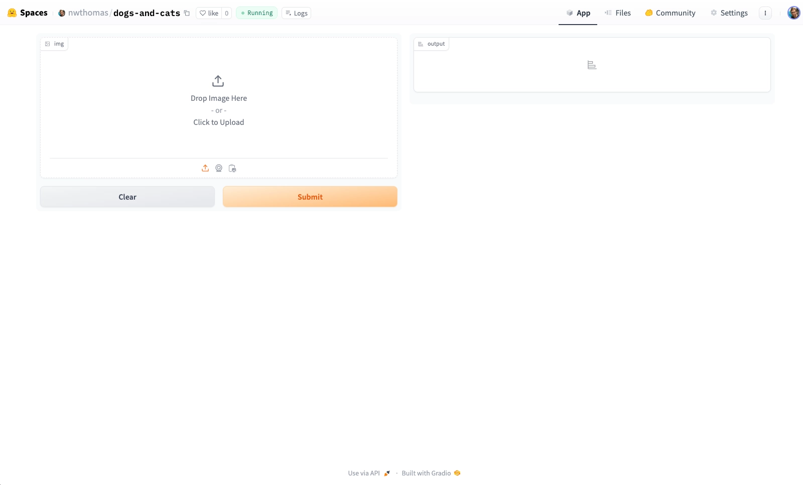 Your finished Hugging Face Space